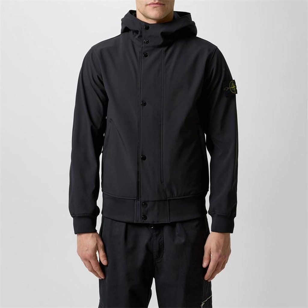 Stone Island Men'S Softshell Jacket - Black